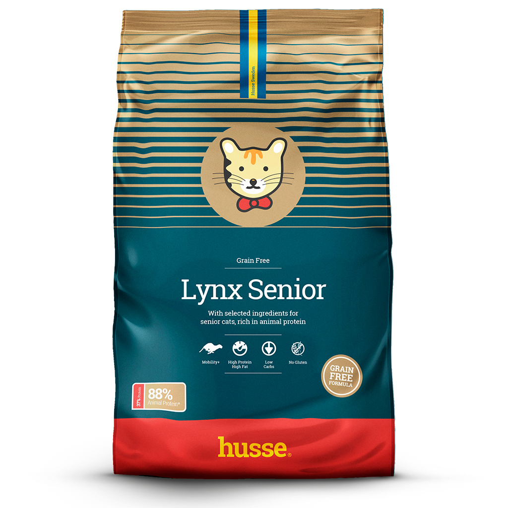 LYNX SENIOR | Hrană uscată completă Super Premium, fără cereale și gluten, pentru pisicile în vârstă