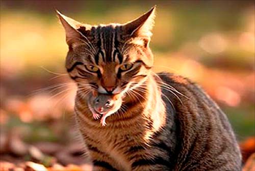 gato con presa en la voca-2