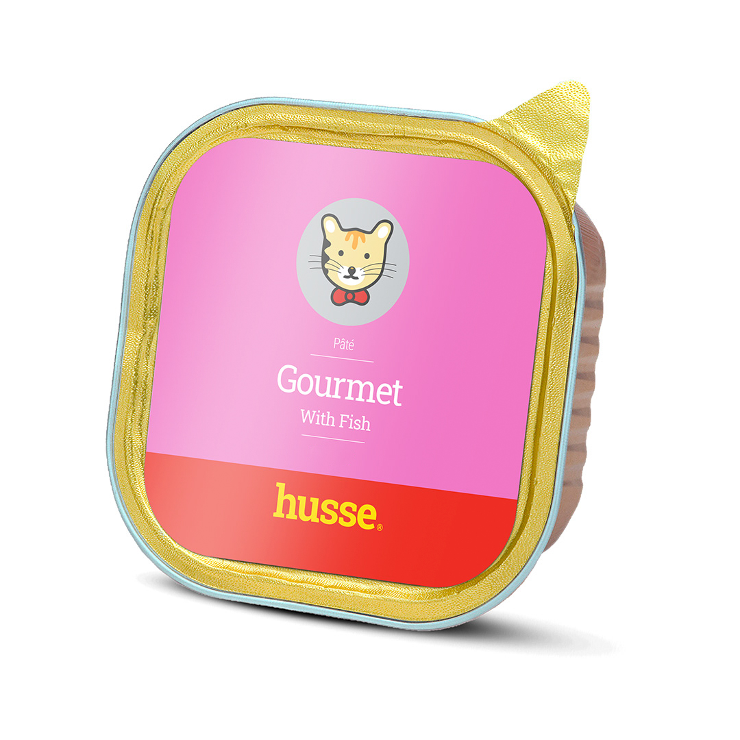 Husse Gourmet paté s rybou 100 g | Chutné paté pre mačky