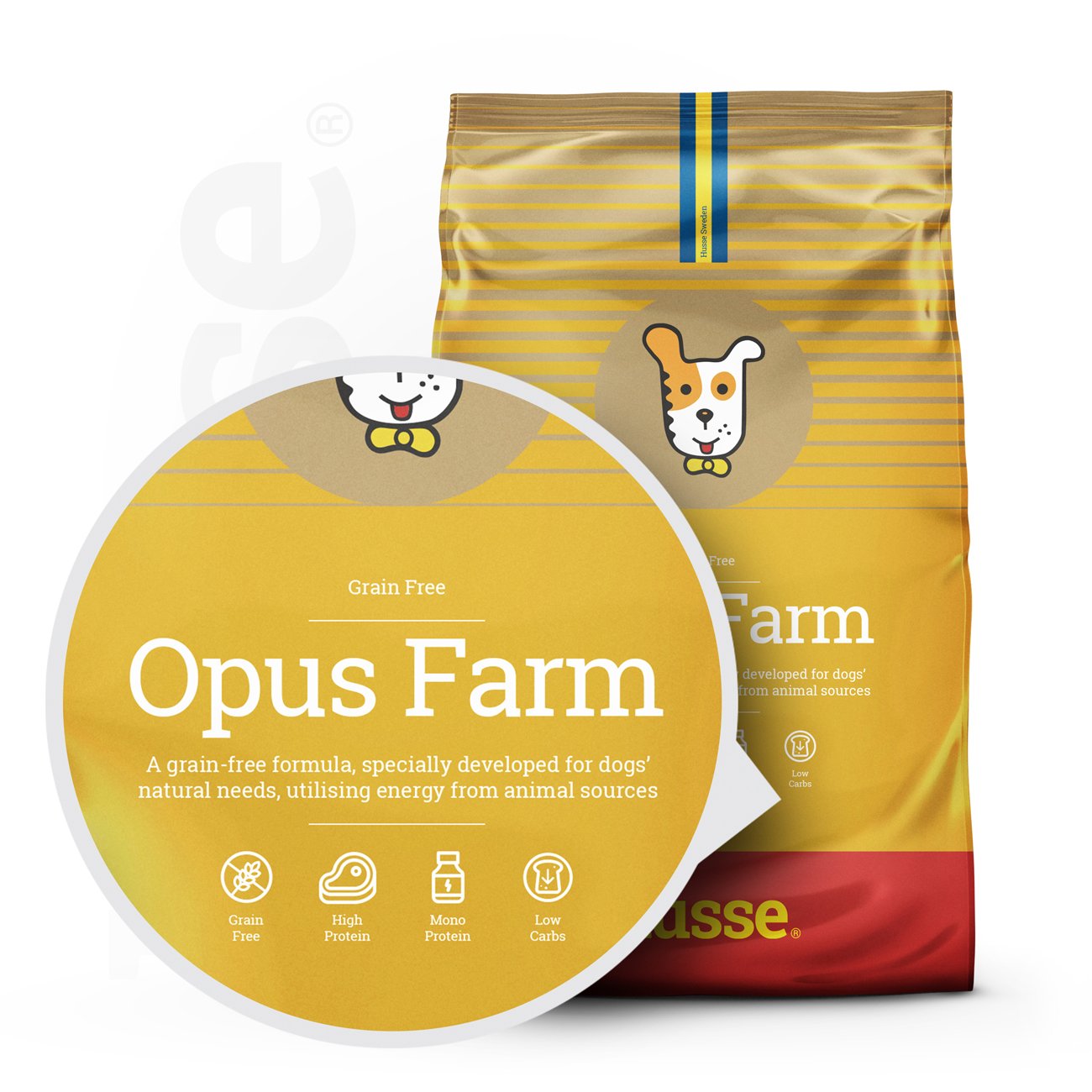 Opus Farm, 12 kg, Crocchette per cani con digestione sensibile senza  cereali, 12 kg