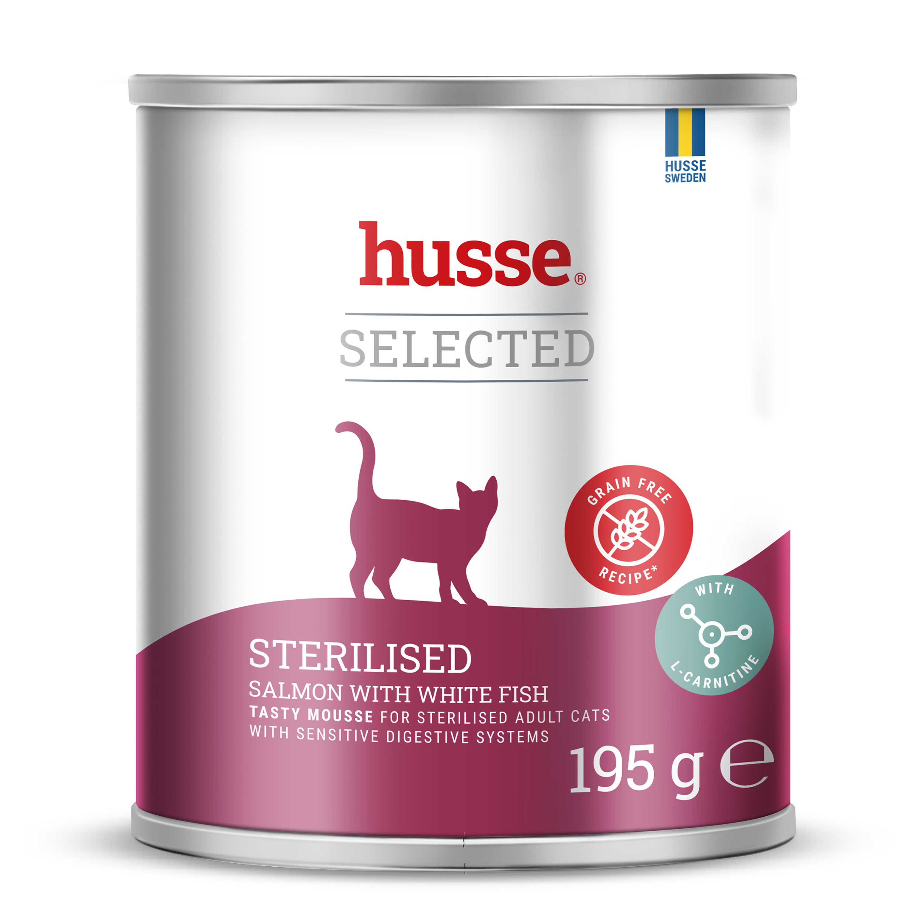 Sterilised, 195 g | Alimento húmido completo e nutritivo