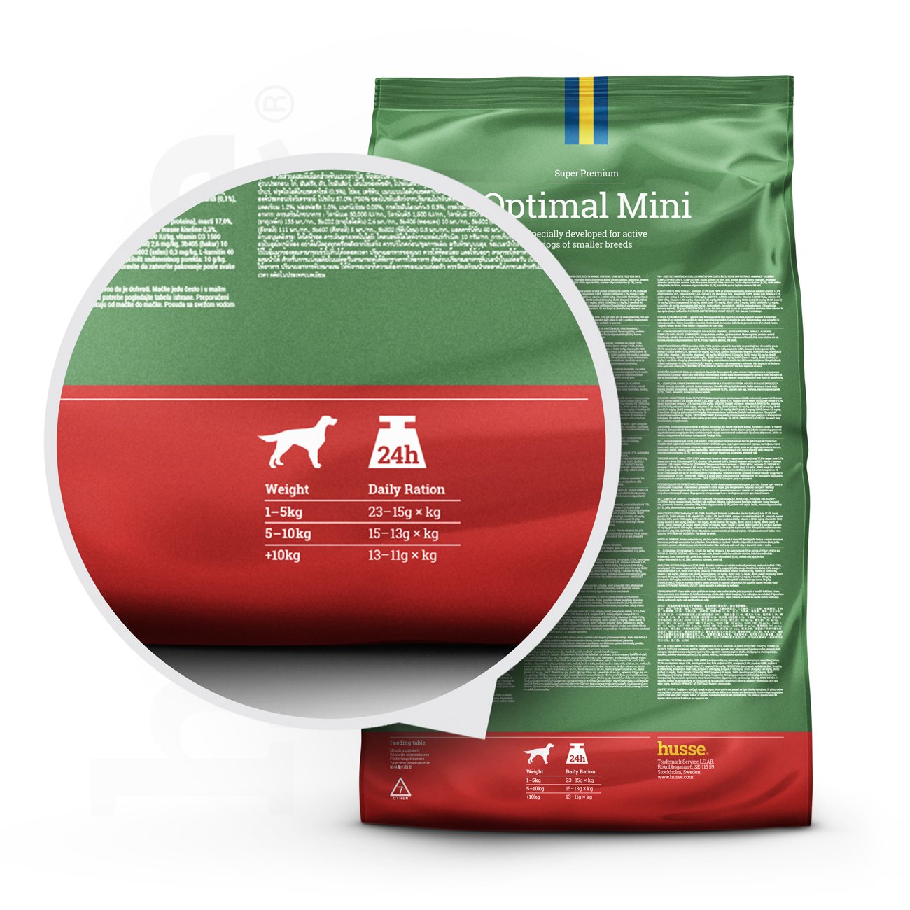 Optimal Mini, 2kg - Husse Small Breed Natural Complete Adult Dry Dog ...