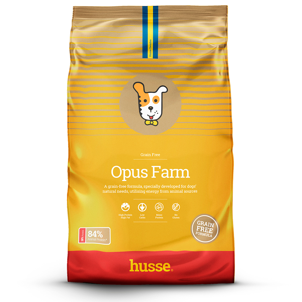 OPUS FARM | Hrană uscată completă Super Premium, fără cereale, pentru câinii activi cu sisteme digestive sensibile