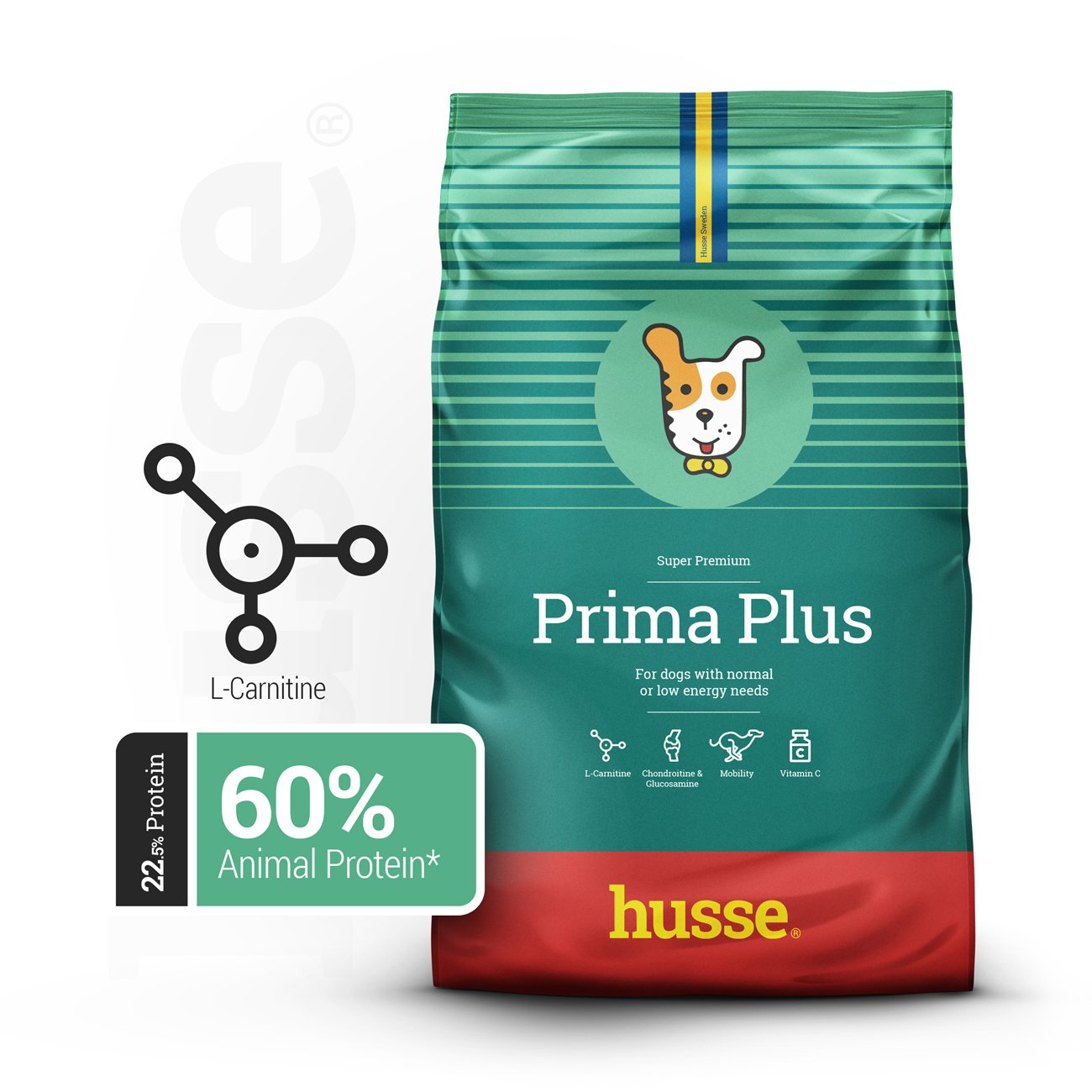 Croquettes pour Chiens à Activité Normale | Prima Plus - 2 kg