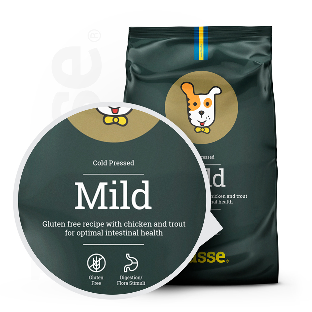 Mild 12kg Husse Natural Complete Dry Dog Food Cold Pressed