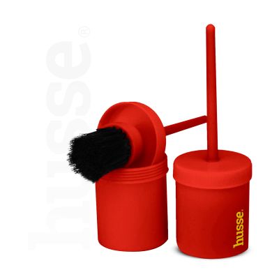 Hoof Brush, 1 pc | Plastic hoof brush with handy screw-on container