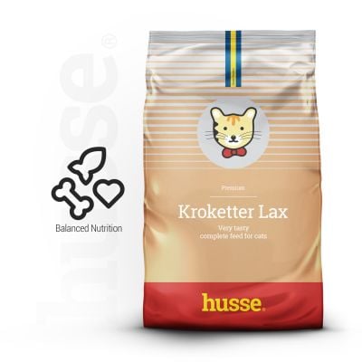 Kroketter Lax, 2kg - Husse Natural Complete Adult Delicious Dry Cat Food Fish Based High Protein