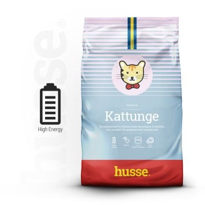 Croquettes pour chaton et chatte allaitante au poulet Husse Kattunge