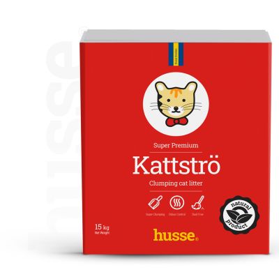 Kattströ Red, 15 kg | Cat litter made of grey bentonite clay