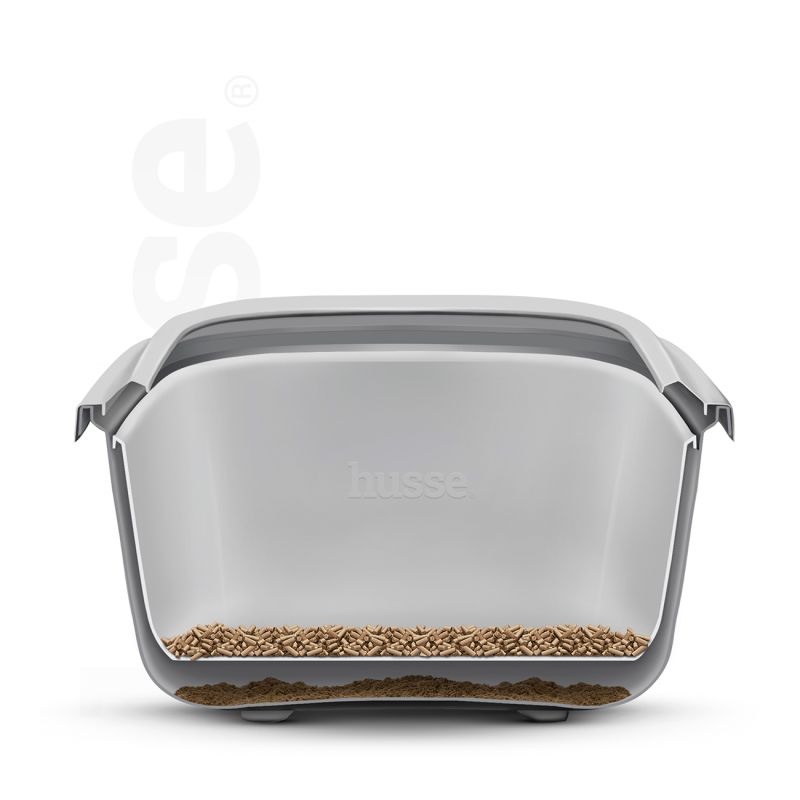 Cat Litter Tray, 1 pc Litter box with removable top rim & open design