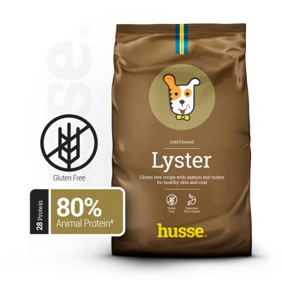 Lyster, 12 kg | Ushqim pa gluten i pasur me salmon për lëkurë dhe gëzof të shëndetshëm