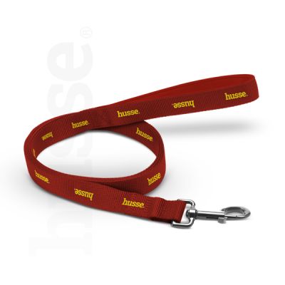 Leash, Short | Red nylon leash for dogs with loop handle