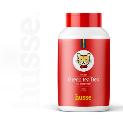Deodorant mit grünem Tee, 750 g | Desodorierungspulver für Katzentoiletten