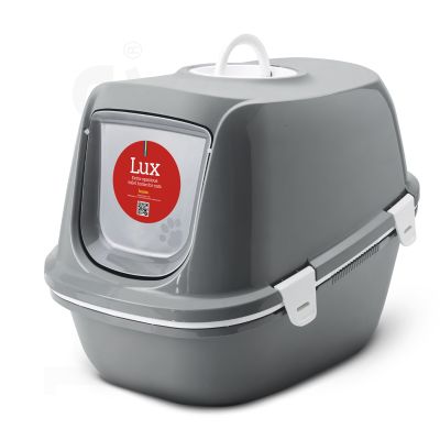 Lux, 1 Stk. | Überdachte Katzentoilette mit Kohlefilter zur Geruchskontrolle
