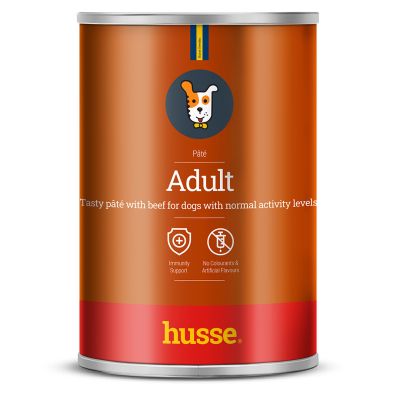 Adult pâté, 400 g | Paštika s hovězím masem, ananasem a ženšenem pro dospělé psy