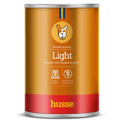 Light masová konzerva, 400 g | Pečené kuřecí kousky pro psy s nadváhou a pro starší psy